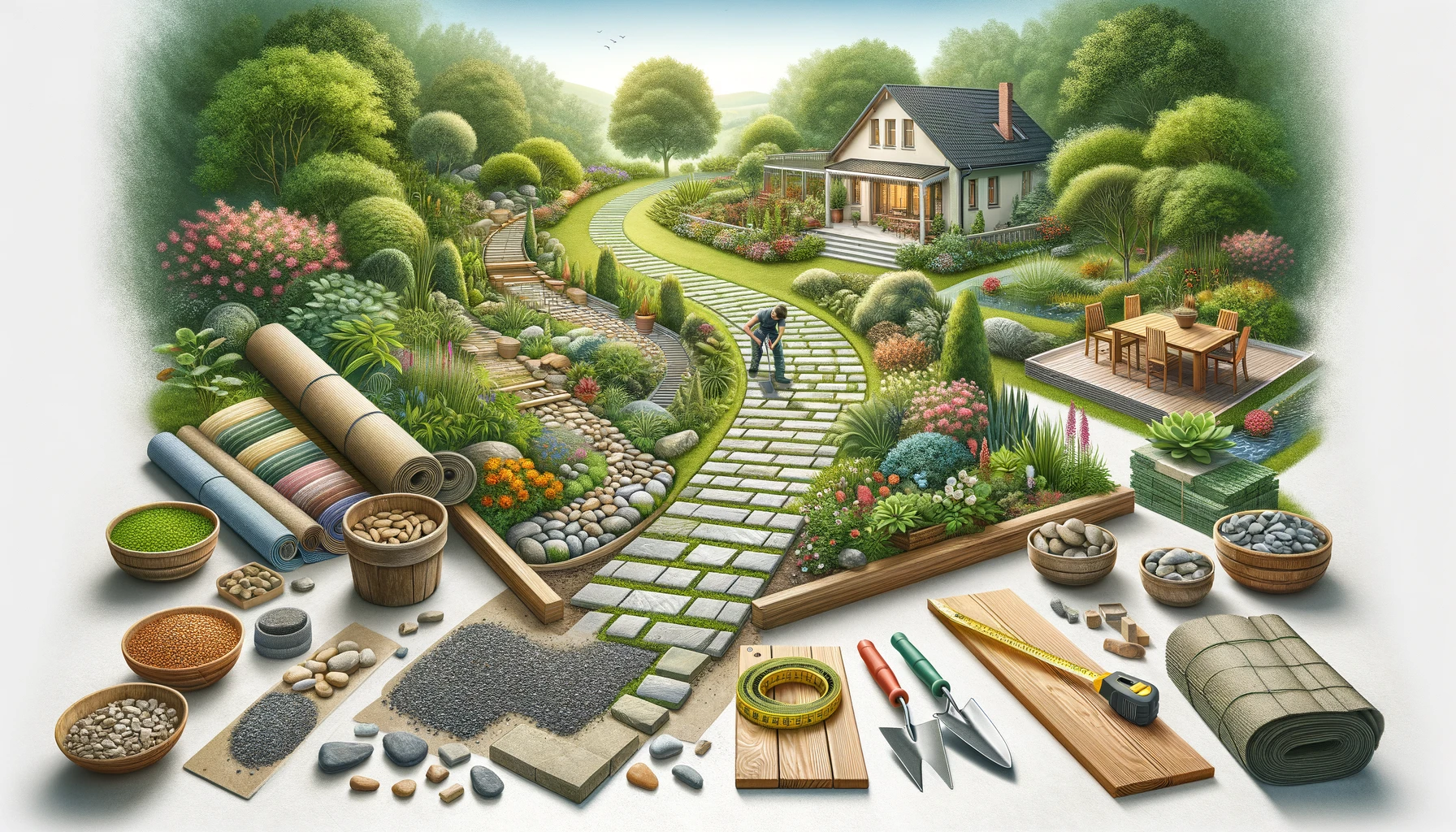 Эко-дорожки: как создать экологически чистые и красивые пути к дому и в  саду - Мастерская Дома